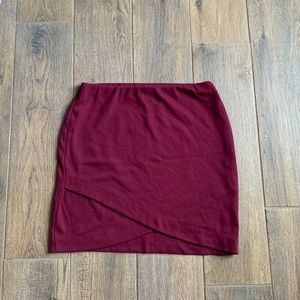 Maroon skirt